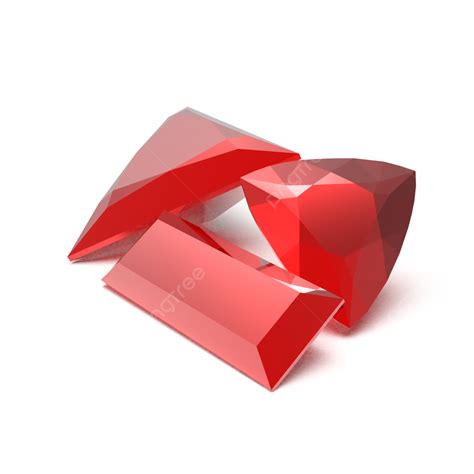 Ruby Stone White Transparent All Red Ruby Shiny Stone Ruby Gemstone