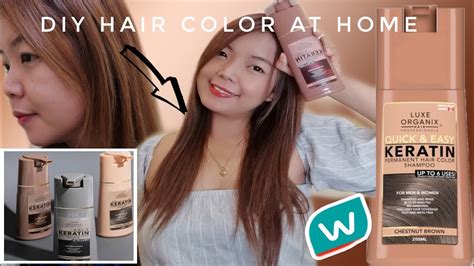 DIY HAIR COLOR At Home Using LUXE ORGANIX PERMANENT HAIR COLOR SHAMPOO