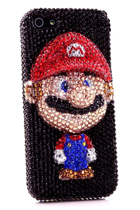 Super Mario Design Style 413 Sparkle Phone Case