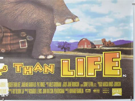 Larger Than Life Original Movie Poster