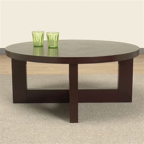 Wenge medium round wood coffee table. Wenge Round Coffee Table - Free Shipping Today - Overstock ...