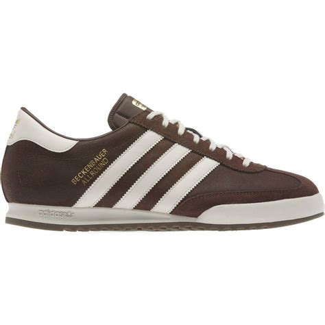 Adidas Originals Mens Beckenbauer Trainers Brown Retro Sneakers