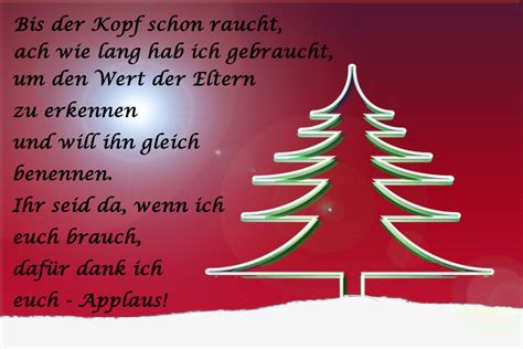 Dezember ist bei den kindern sehr groß. Weihnachtssprüche für Eltern