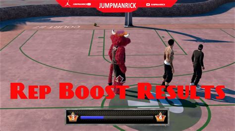Nba 2k16 Rep Boost Results My Park Youtube
