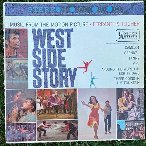West Side Story Original Vinyl Album Cover Art Con Detalle De Etsy