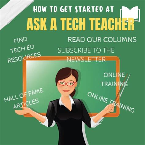 Ask A Tech Teacher Tech Ed For Teacher Authors