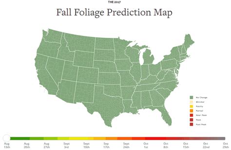 The Fall Foliage Prediction Map 2017 Vivid Maps