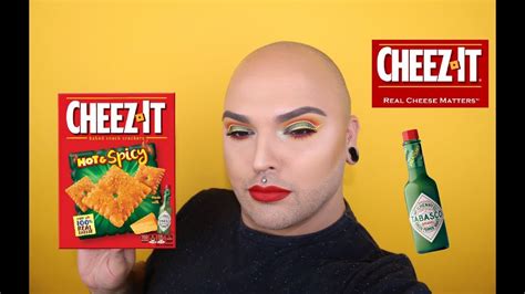 Hot And Spicy Cheez It Inspired Makeup Youtube