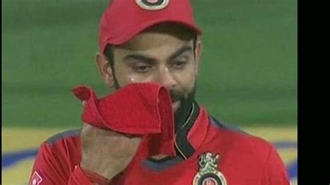 Virat Kohli Crying Moment Emotional Virat Kohli Virat Kohli Sad Moment Viratkohli Rcb