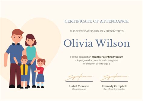 Download Editable Certificate Of Appreciation For Parents Template