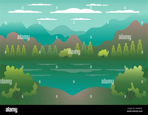 Beautiful Village Location Stock Vector Images Alamy