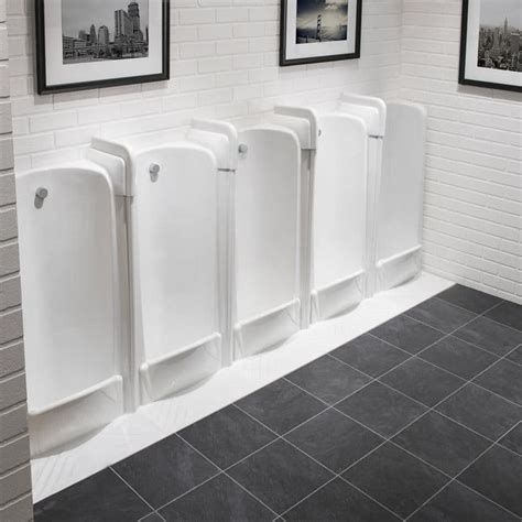 Healey And Lord 5 Station Back Inlet Niagara Floor Standing Slab Urinal