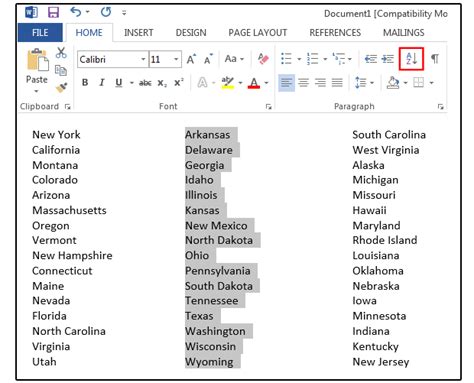 Alphabetical Order Microsoft Word Table It S Easy If You Do It Smart