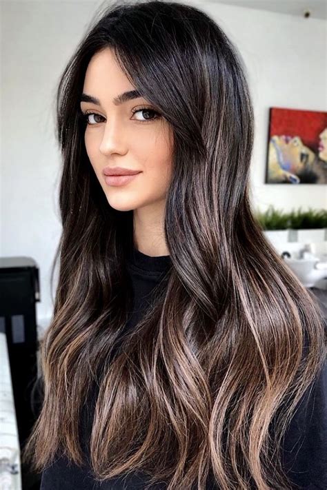 25bombshell Hair Color Ideas For Brunettes Your Classy Look Black Hair Balayage Bombshell