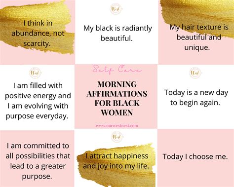 100 Affirmations For Black Women — Our West Nest