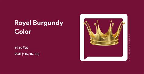 Royal Burgundy Color Hex Code Is 740f35