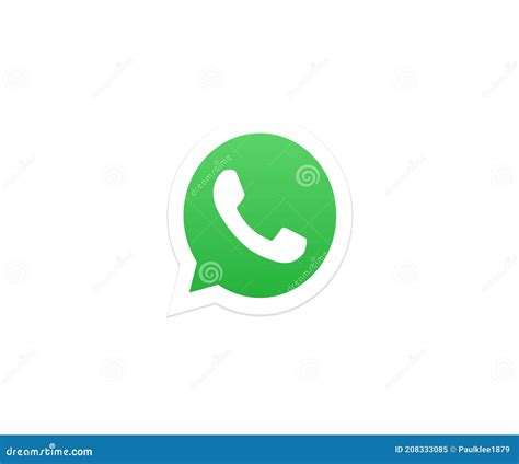 Whatsapp Logo Editorial Ilustrativo Sobre Fondo Blanco Imagen Editorial