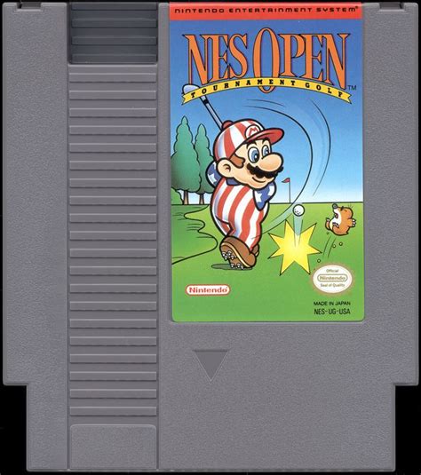 NES Open Tournament Golf Cover Or Packaging Material MobyGames