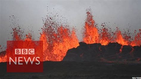 Icelands Bardarbunga Volcano Continues Dramatic Lava Eruption Bbc