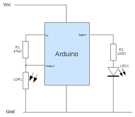 Ldr Arduino Circuit Diagram