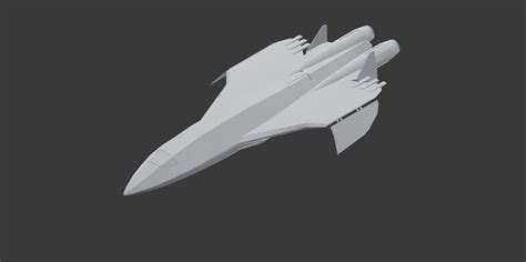 Spaceship 3d Model Low Poly Spaceship Cgtrader