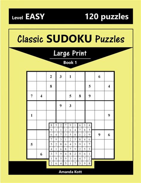 Printable Large Print Classic Sudoku Puzzles 120 Puzzles Etsy