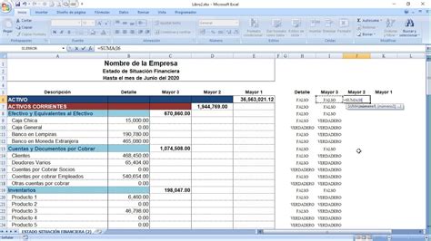 Plantilla En Excel Analisis De Estados Financieros Bs En Images