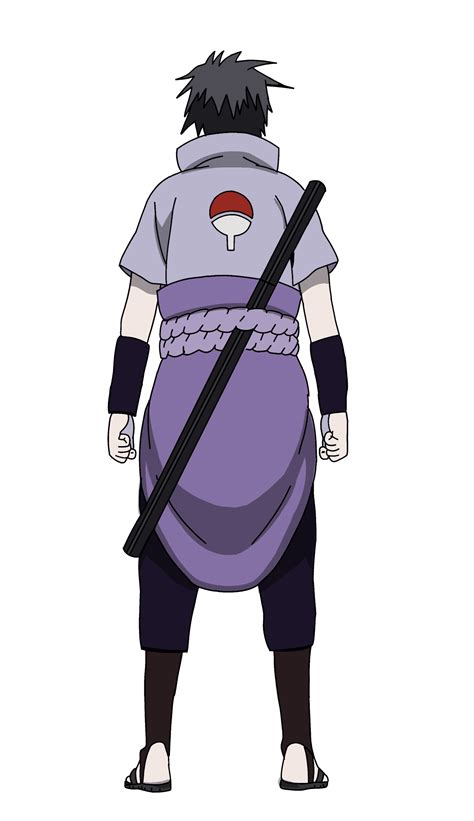 Sasuke Full Body Back Png Sasuke Naruto Anime Naruto