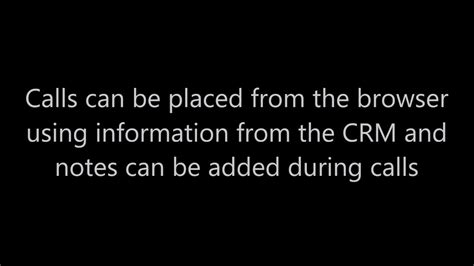 3cx And Microsoft Dynamics Crm Integration Youtube