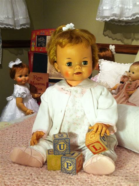 this is a late 1960 s ideal bibsy doll sweet dolls in a cool setting