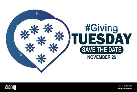 Giving Tuesday Concept With Hashtag And Save The Date Typography World