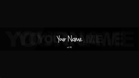 Free Black Youtube Banner Template 5ergiveaways