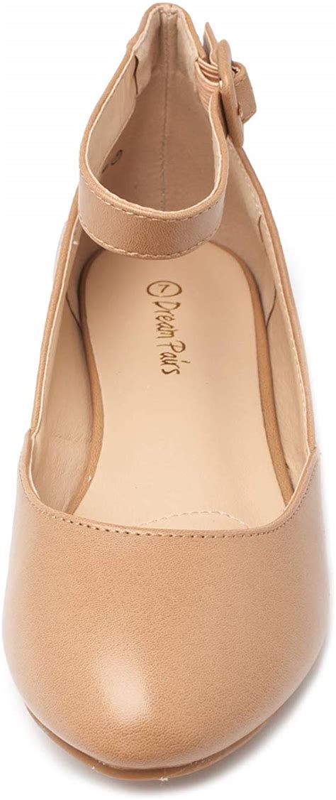 Dream Pairs Womens Classic Ballet Flat Shoes Ankle Strap Comfort Flat