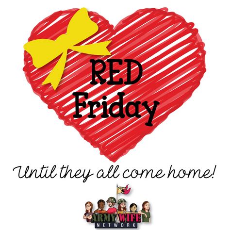 Red Friday Until they all come home! | Red friday, Red friday military, Army wife