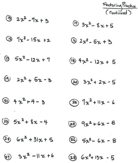 9th Grade Math Worksheets With Answers