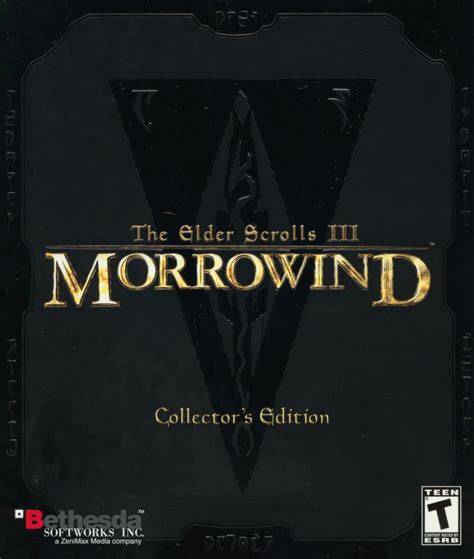 The Elder Scrolls Iii Morrowind Collectors Edition 2002 Windows