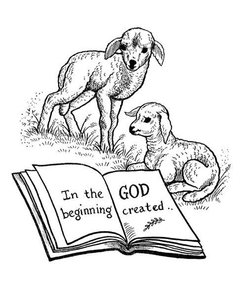 They could be used as a teaching illustration in sunday school, or a printable coloring activity for children. In The Beginning God Created Coloring Pages - Coloring Home