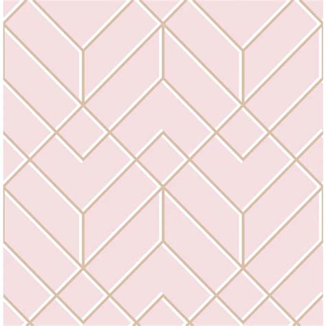 A Pink And Beige Wallpaper Pattern With Diagonal Lines In The Center