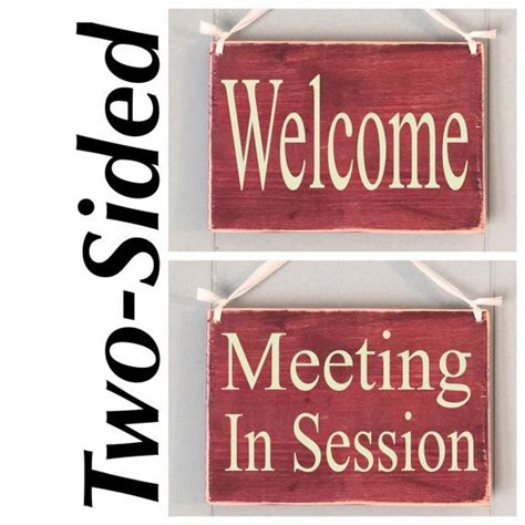 8x6 Meeting In Session Welcome Office Salon Spa Do Not Etsy