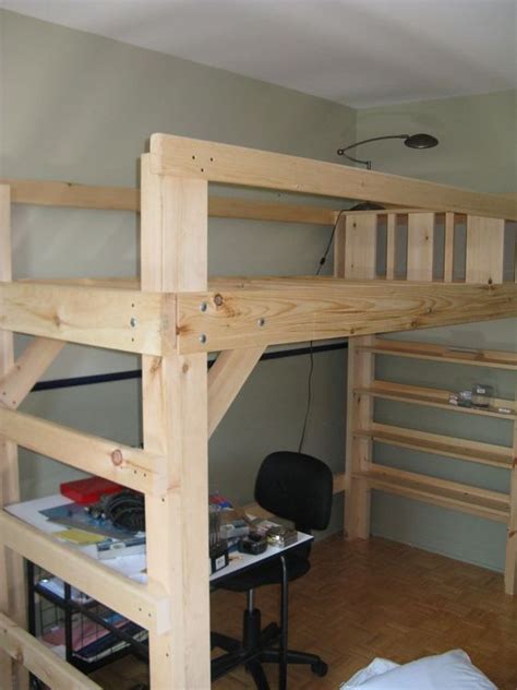 Xl Twin Mattress Loft Bed Plans College Loft Beds Lofted Dorm Beds