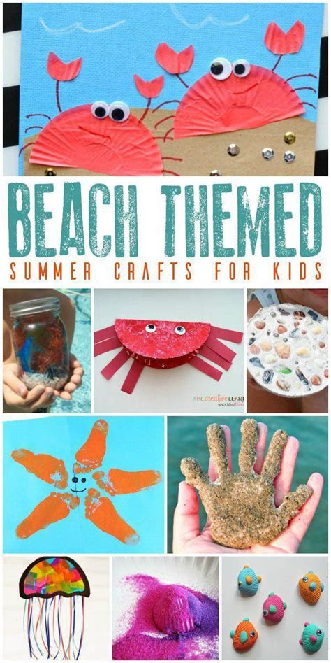 Shells Critters Sand And Memories These Beach Themed Crafts For Kids