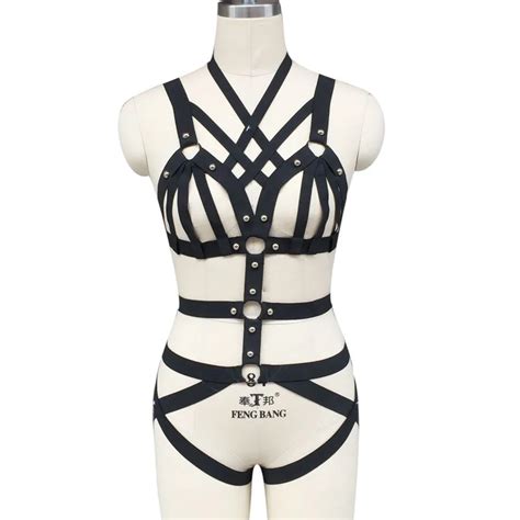 women new bondage harness sexy lingerie harness cage bra gothic