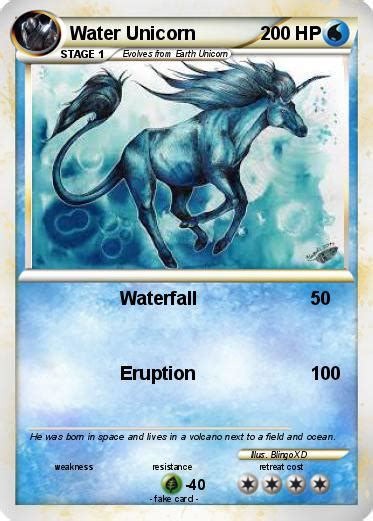 Pokémon Water Unicorn 2 2 Waterfall My Pokemon Card