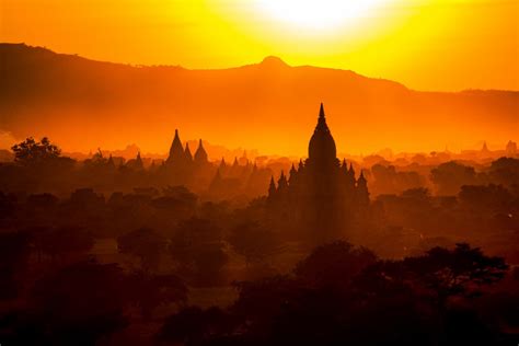 The Temples Of Bagan Myanmar High Resolution Photography