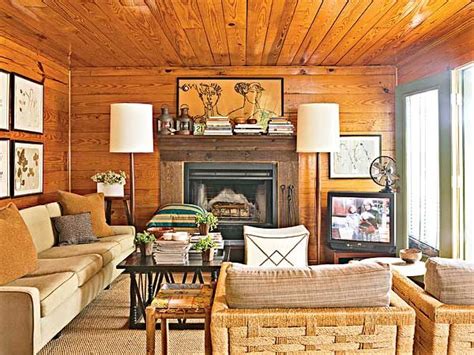 Great Grains Knotty Pine Living Room Cabin Living