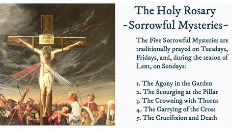 The Holy Rosary Sorrowful Mysteries Youtube