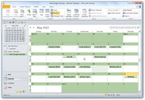 I am wondering how to view a calendar overlay when i am in email and have the calendar. View Your Google Calendar in Outlook 2010