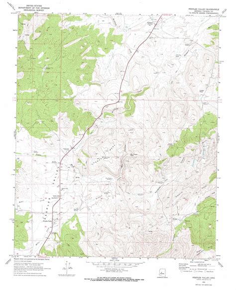 Peeples Valley Topographic Map 124000 Scale Arizona
