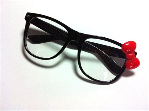 Cutie Nerd Glasses By Beadturtle On Etsy 1299 Kawaii Cute Red Bow Nerd Geek Stuff