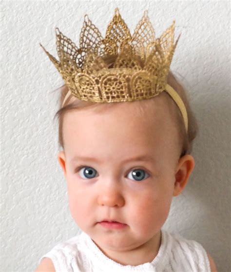 Queens Lace Crown Lace Princess Crown Baby Crown Gold Crown Crown